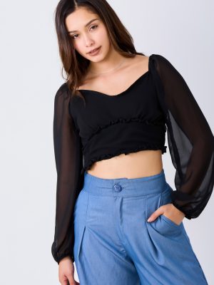 BLUSA LILI GASA (NEGRO)