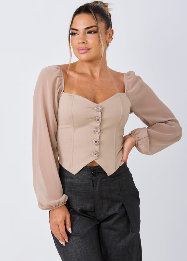 BUSTIER NAHOMI LOMA (BEIGE)