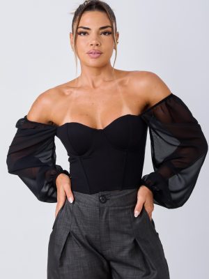 BUSTIER AMBAR (NEGRO)
