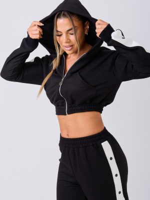 CASACA FRANJA MELODY (NEGRO)