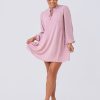 VESTIDO YURIKO LINO (PALO ROSA)