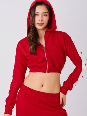 CASACA FRANJA MELODY (ROJO)