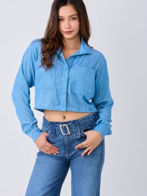 BLUSA ALANIS ML (CELESTE)
