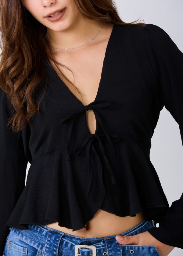 BLUSA PITAS M/L (NEGRO) - Imagen 3