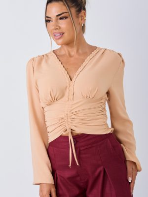 BLUSA LORENA M/L (BEIGE)