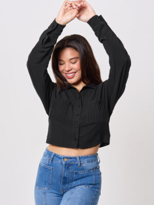 BLUSA ALEXA M/L - NEGRO