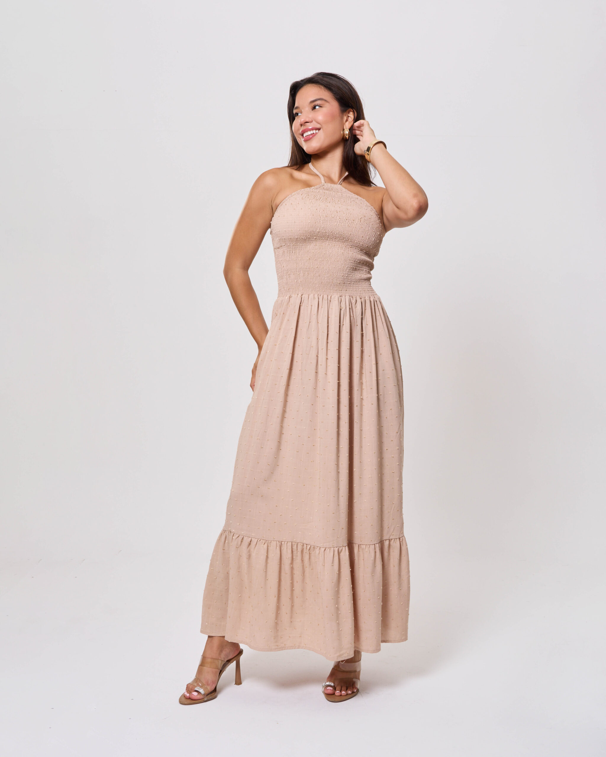 VESTIDO KAREN - BEIGE