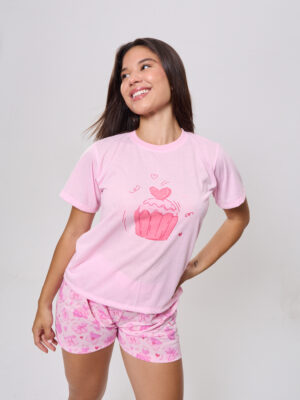 PIJAMA CUPCAKE LOVE - ROSADO - Imagen 5