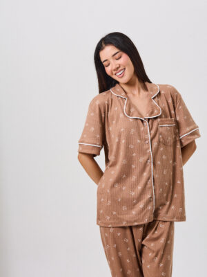 Alternative view of PIJAMA COCOA DREAMS - MARRÓN