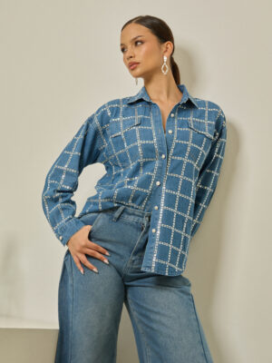 CAMISA LADY 6680 - AZUL CLARO