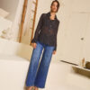 JEANS EVELYN PALAZZO - CELESTE