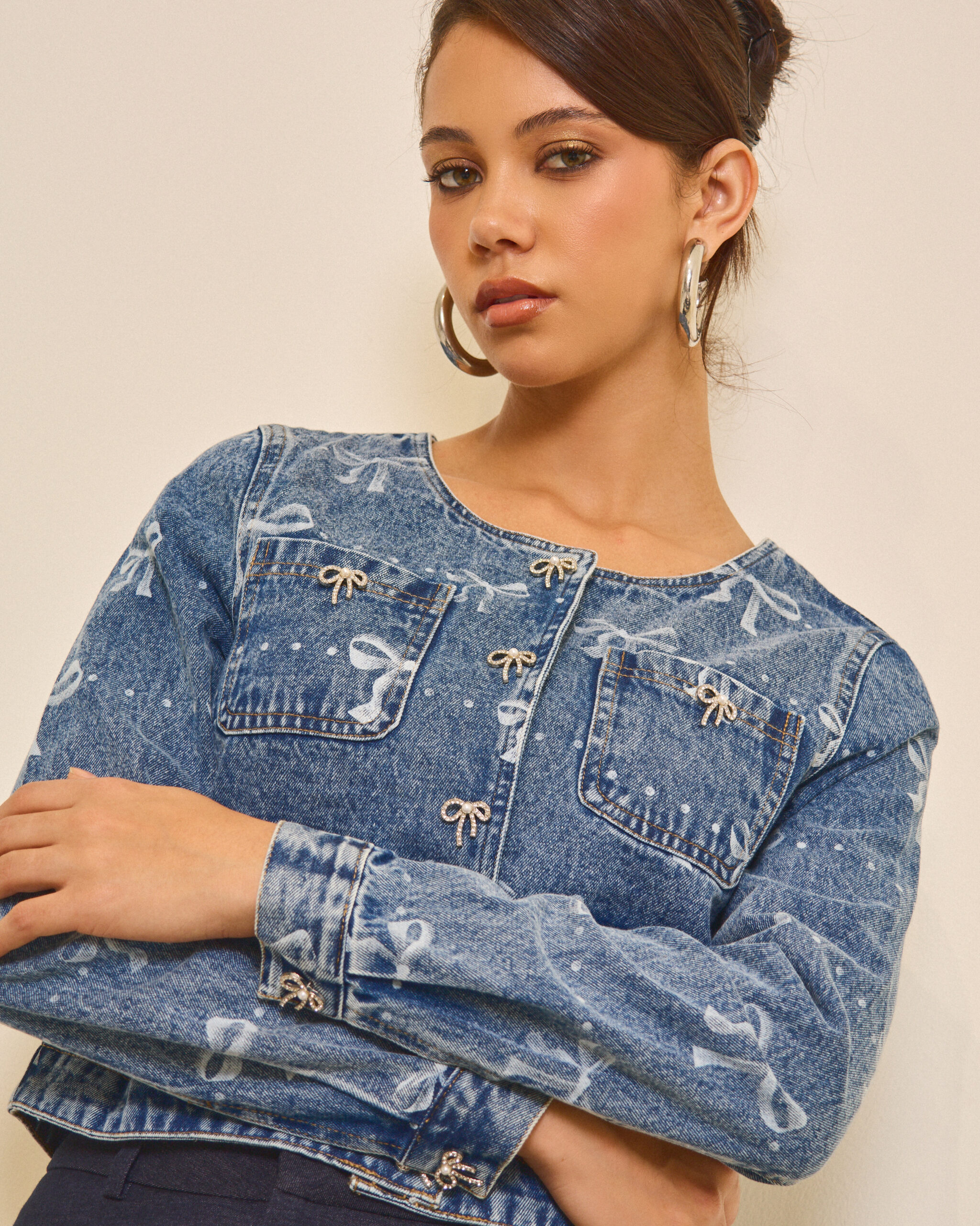 CASACA JEANS 9919 - AZUL - Imagen 3