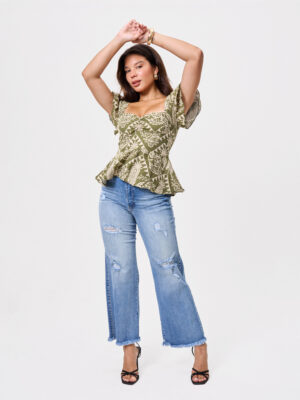 JEANS MILE WIDE LEG - CELESTE