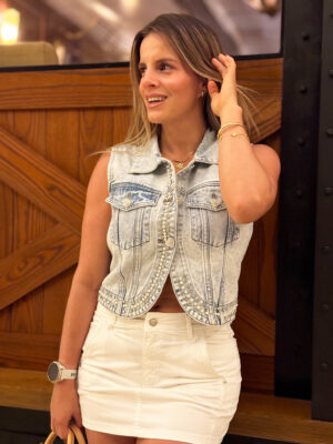 CHAQUETA JEANS ANA 2401 - AZUL CLARO