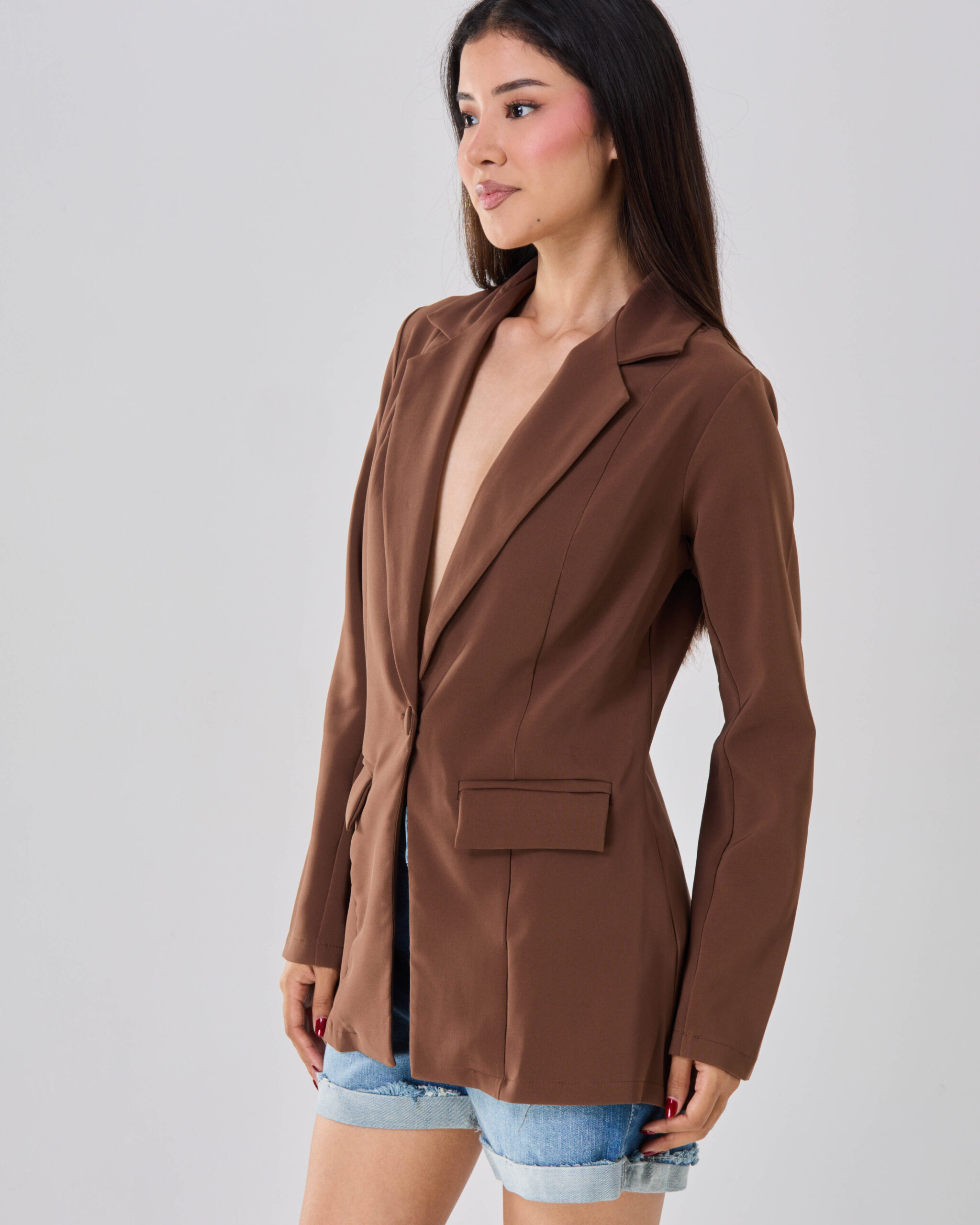 BLAZER DELIA M/L - MARRÓN - Imagen 3