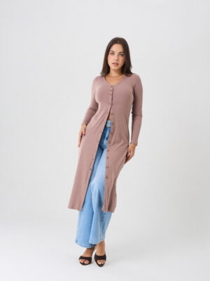 VESTIDO AURORA M/L - MARRÓN