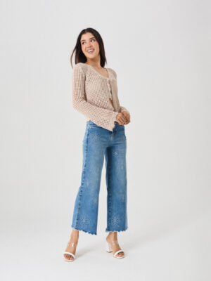 JEANS DANIELA WIDE LEG - AZUL