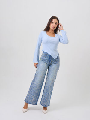 JEANS CAMILA - CELESTE