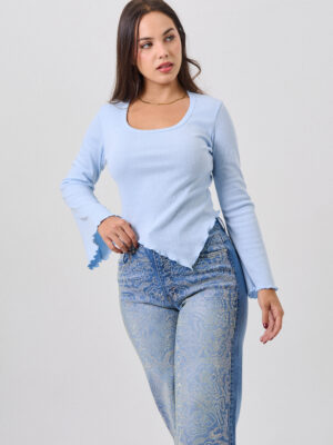 POLO OLENKA - CELESTE - Imagen 3