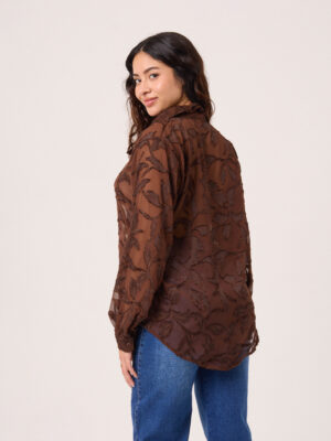 Alternative view of BLUSA OLIVIA 270 - MARRÓN