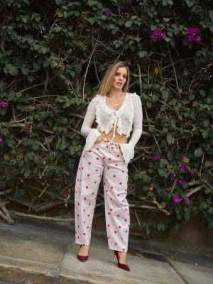 JEANS KORINA BALLON POLKA DOTS 106 - PERLA