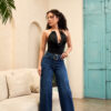 JEANS KENIA PALAZO - AZUL