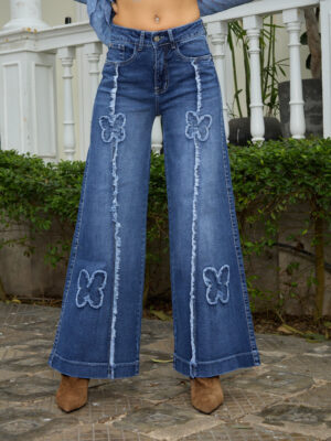 Alternative view of JEANS OLAYA PALAZZO - AZUL