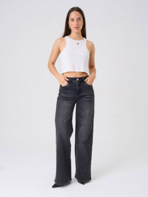 JEANS LIV PALAZZO 075 - NEGRO