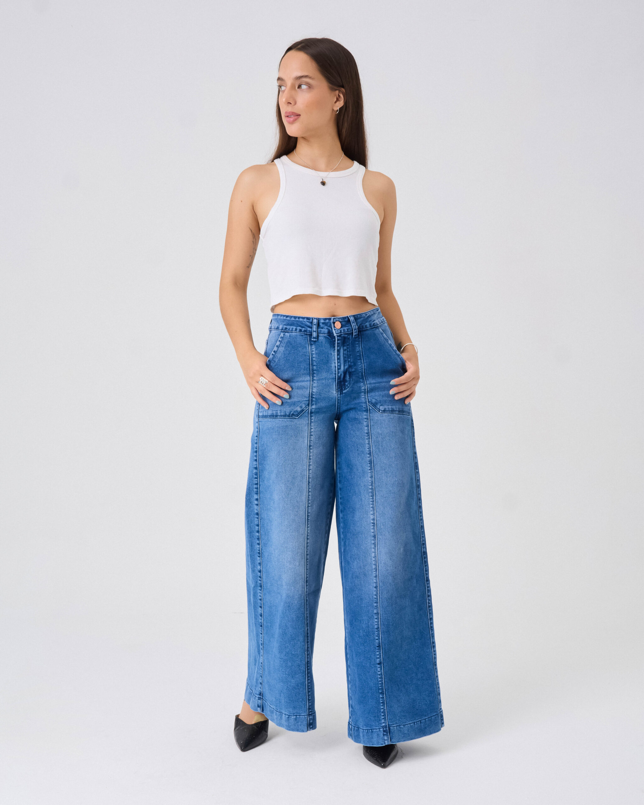 JEANS LITA CLÁSICO 091 - CELESTE