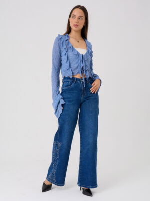 JEANS LIV PALAZZO 075 - AZUL