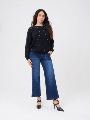 JEANS BELLA PALAZO - AZUL