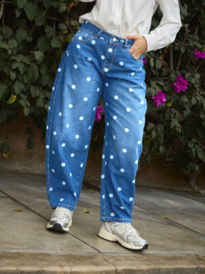 Alternative view of JEANS JUDITH BALLON POLKA DOTS 093 - CELESTE