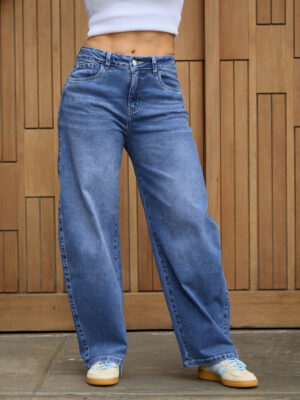JEANS THYANA BARREL 102 - CELESTE