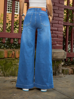 JEANS ZUHAL PALAZZO - CELESTE - Imagen 3