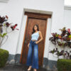 JEANS SEDDA PALAZZO - AZUL