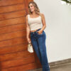 JEANS FEDRA PALAZZO - AZUL