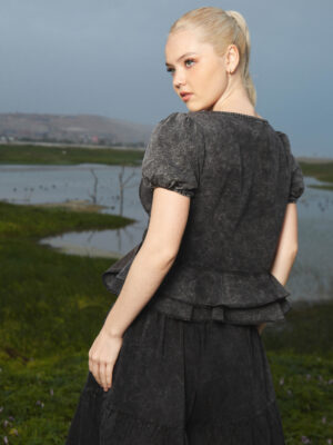 Alternative view of BLUSA CAMILA 302 - NEGRO