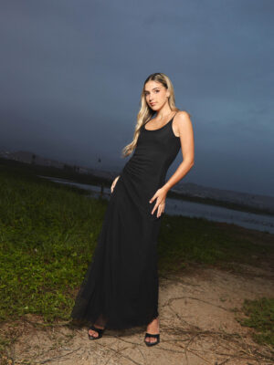 VESTIDO DOTS - NEGRO