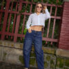 JEANS KORA BALLON - AZUL