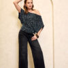 JEANS LEXI PALAZZO 031 - PLOMO
