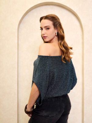Alternative view of POLO CROP GISELLA 021 - AZUL