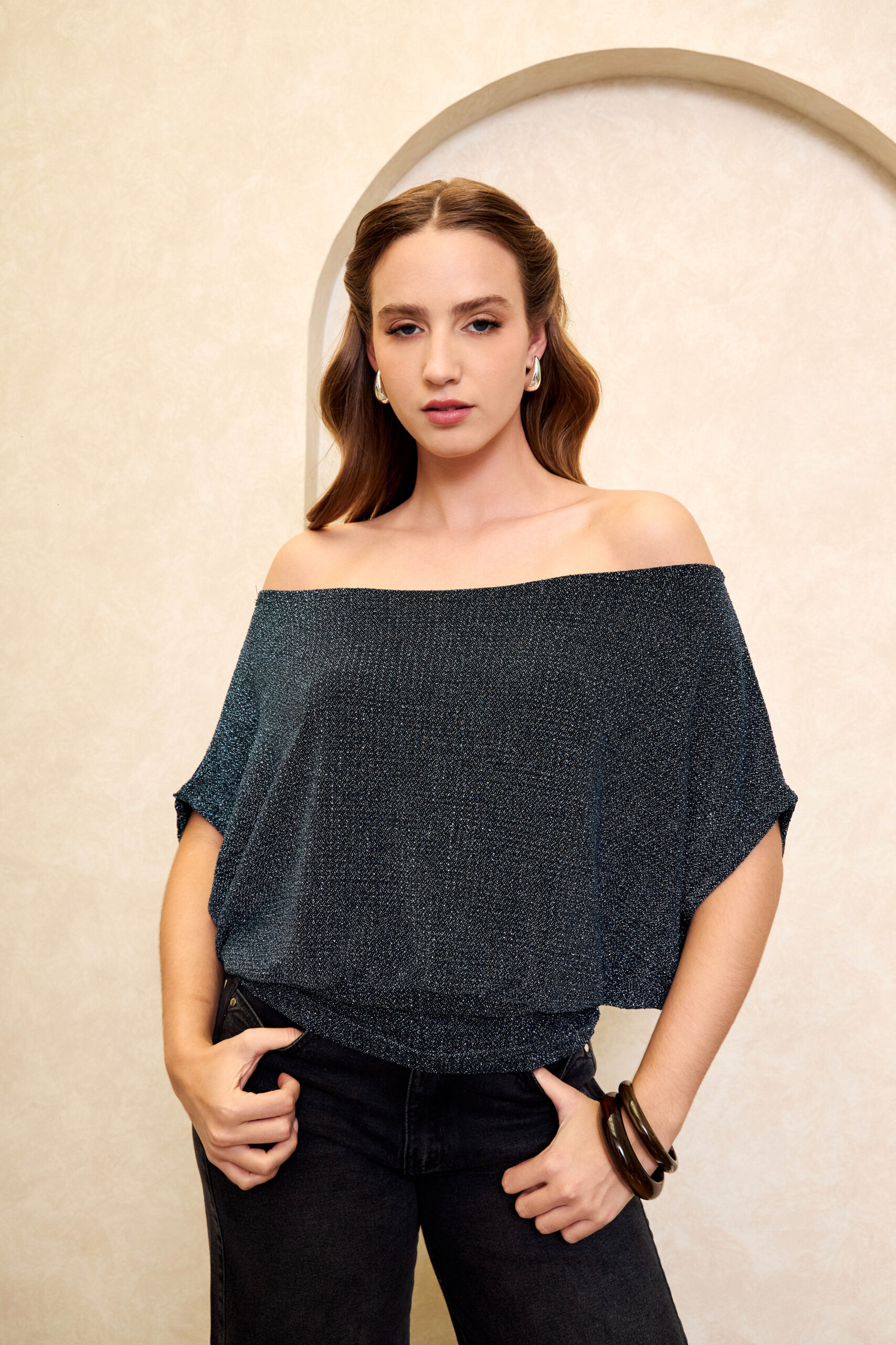 POLO CROP GISELLA 021 - AZUL
