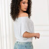 POLO CROP GISELLA 021 - PLATEADO - Imagen 2
