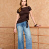 JEANS TALIA PALAZZO 029 - CELESTE