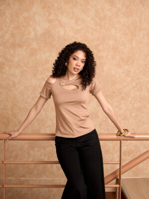 BLUSA GABY - MARRON