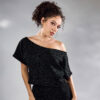 POLO CROP SAMY 008 - NEGRO