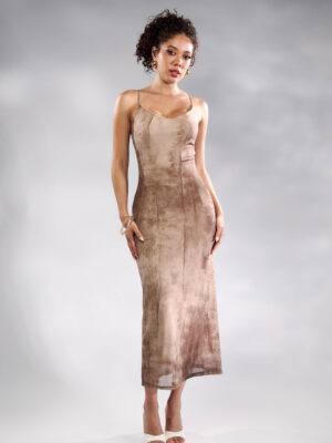 VESTIDO MESH 317 - MARRÓN